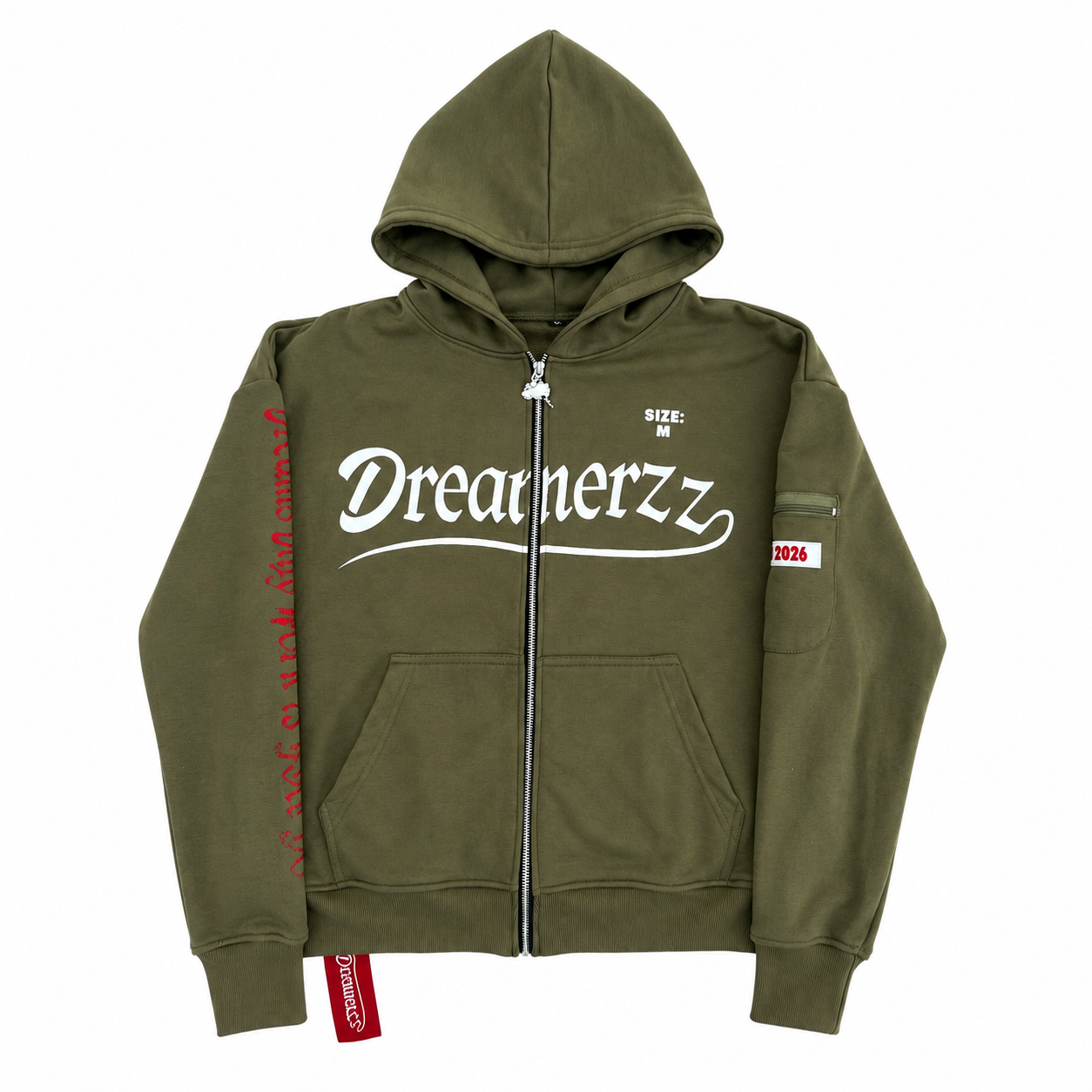 Puff Cloud Olive Zip Up